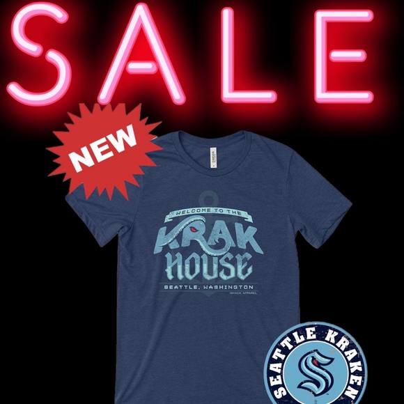 Other - 🏒🆕 Seattle Kraken “ welcome to the Krack house” Blue size XXL